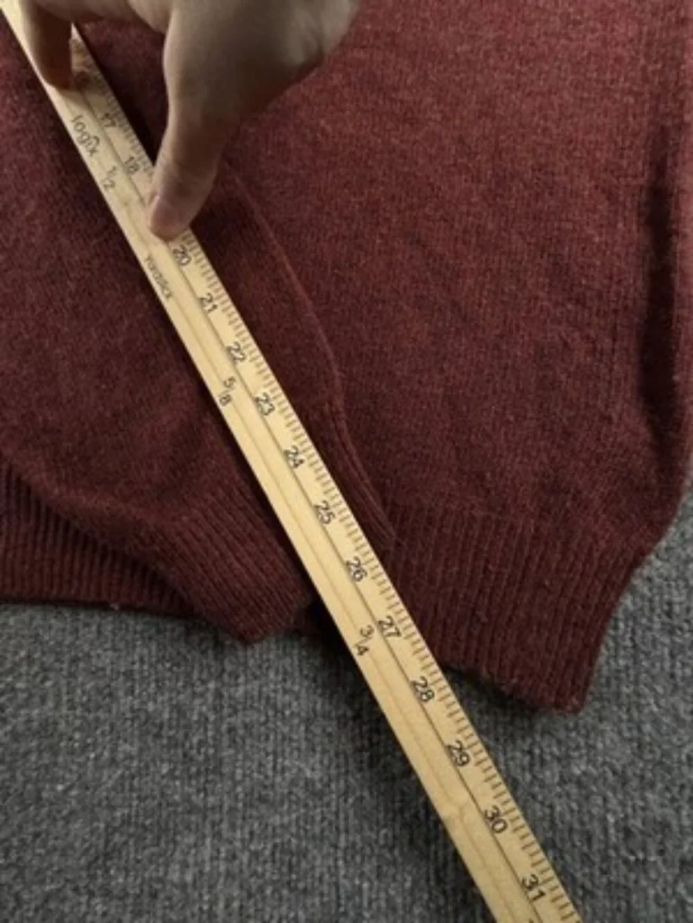 VTG Fred Perry Red Mens Wool Long Sleeve Pullover Italy Sweater 1/4 Zip Logo XL
